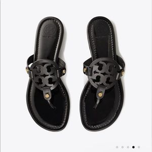 Tory Burch Miller patent leather sandal black size 6